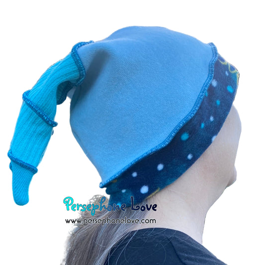 Katwise inspired felted 100% cashmere/fleece recycled sweater elf hat-1825