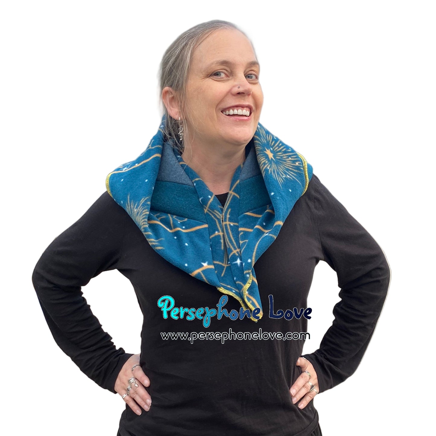 Katwise inspired felted 100% cashmere recycled sweater elf hat/hood-1841