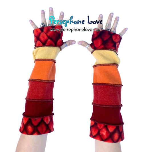 Katwise-inspired 100% felted cashmere arm warmers-1845