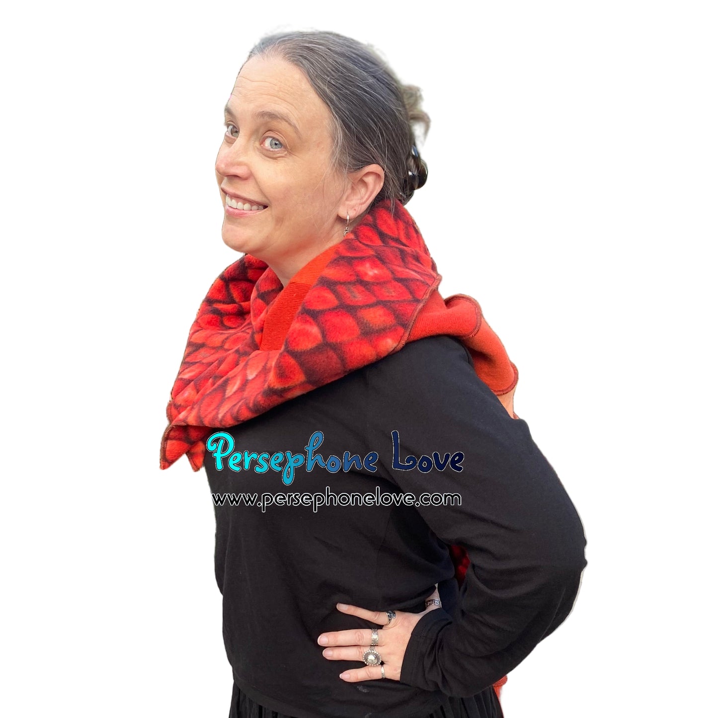 Katwise inspired felted 100% cashmere recycled sweater elf hat/hood-1847