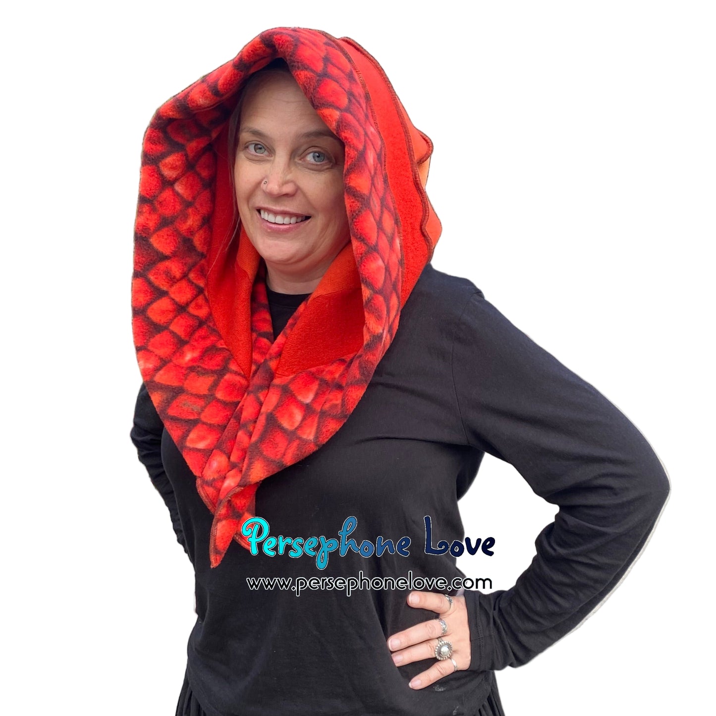 Katwise inspired felted 100% cashmere recycled sweater elf hat/hood-1847