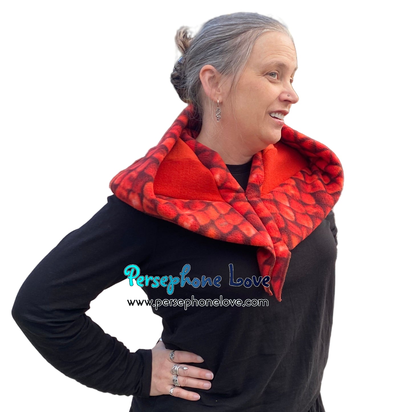 Katwise inspired felted 100% cashmere recycled sweater elf hat/hood-1847
