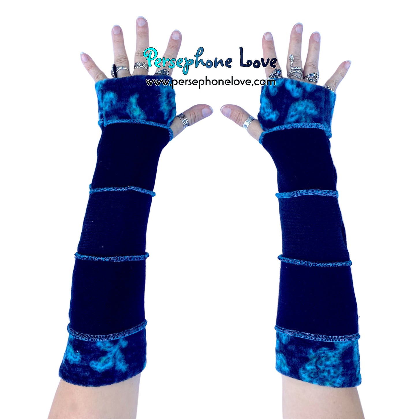 Katwise-inspired 100% felted cashmere arm warmers-1853