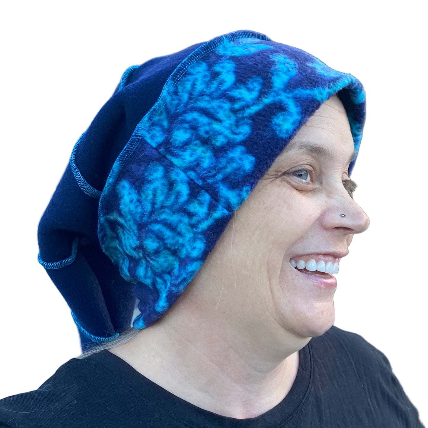 Katwise inspired felted 100% cashmere/fleece recycled sweater elf hat-1857