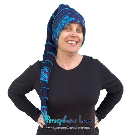 Katwise inspired felted 100% cashmere/fleece recycled sweater elf hat-1859