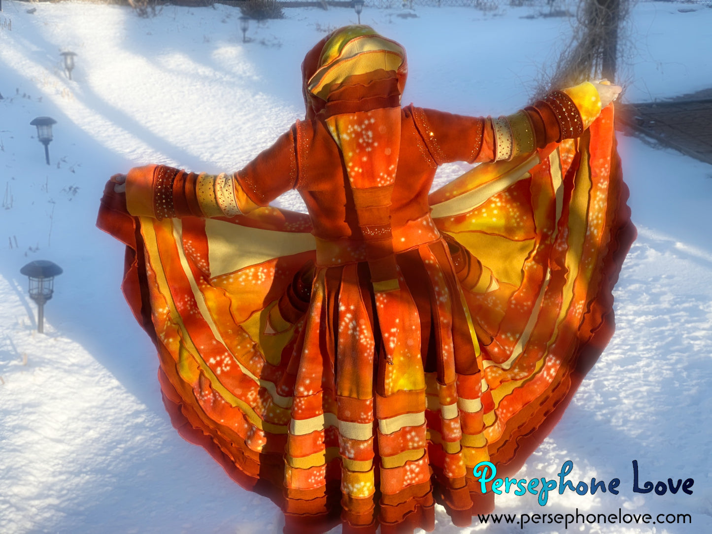 "Fireball" Galaxy needle-felted wool/cashmere patchwork Katwise-inspired sweatercoat-2516