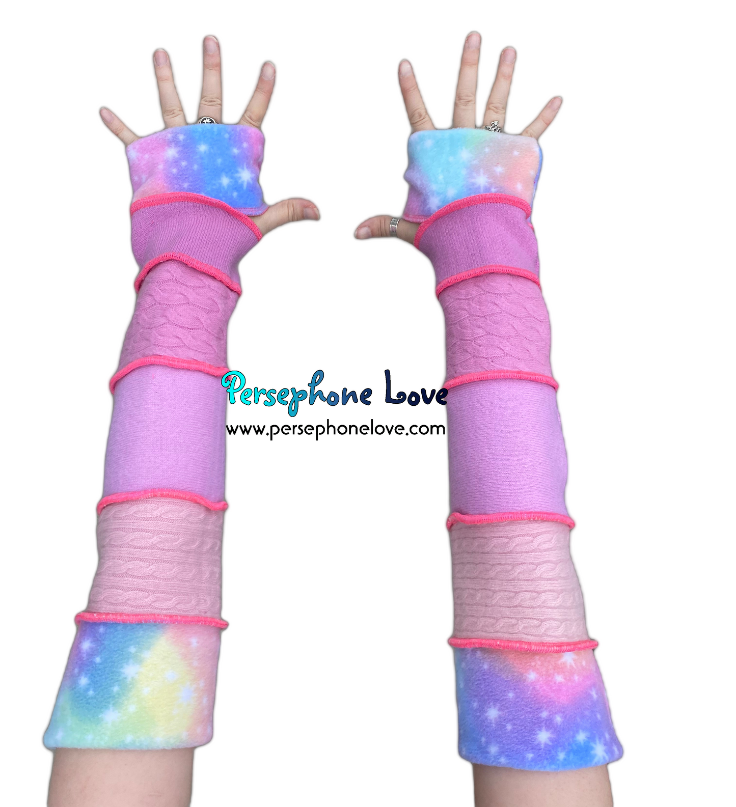 Katwise-inspired felted 100% cashmere arm warmers-1586