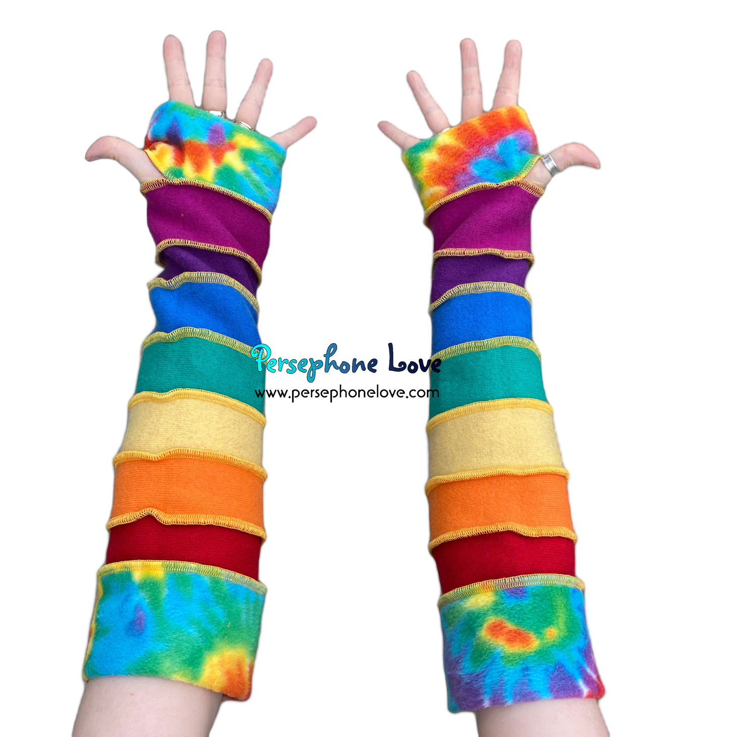 Katwise-inspired felted 100% cashmere arm warmers-1605