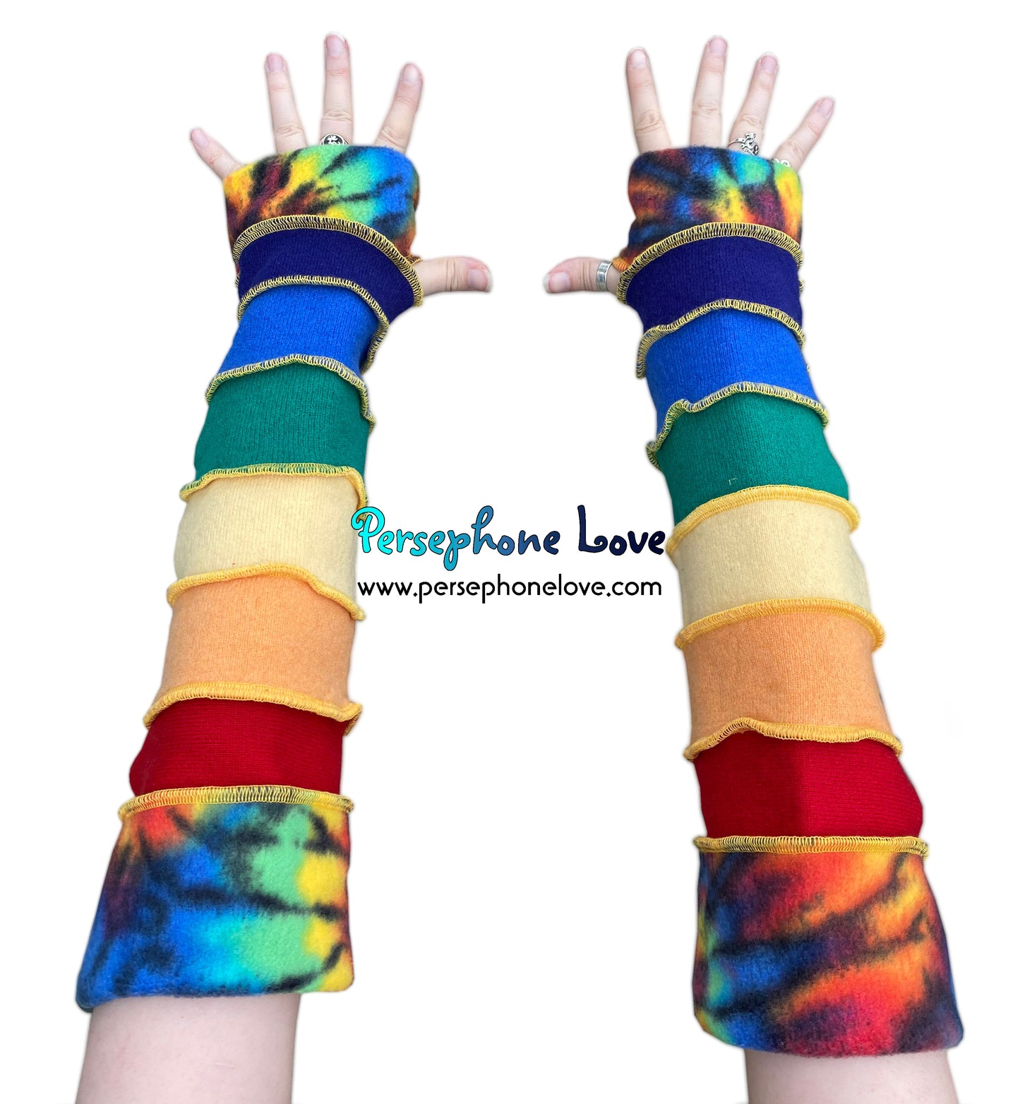Katwise-inspired felted 100% cashmere arm warmers-1607