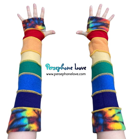 Katwise-inspired felted 100% cashmere arm warmers-1608