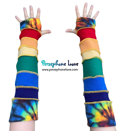 Katwise-inspired felted 100% cashmere arm warmers-1610