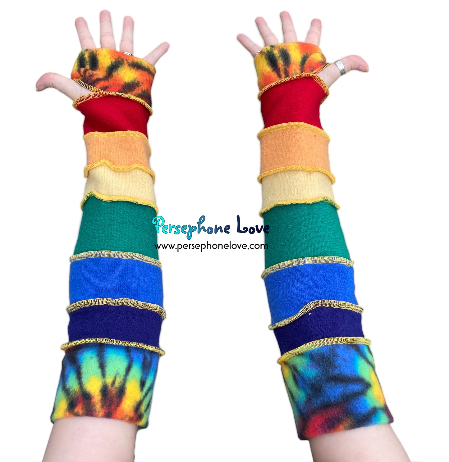 Katwise-inspired felted 100% cashmere arm warmers-1610