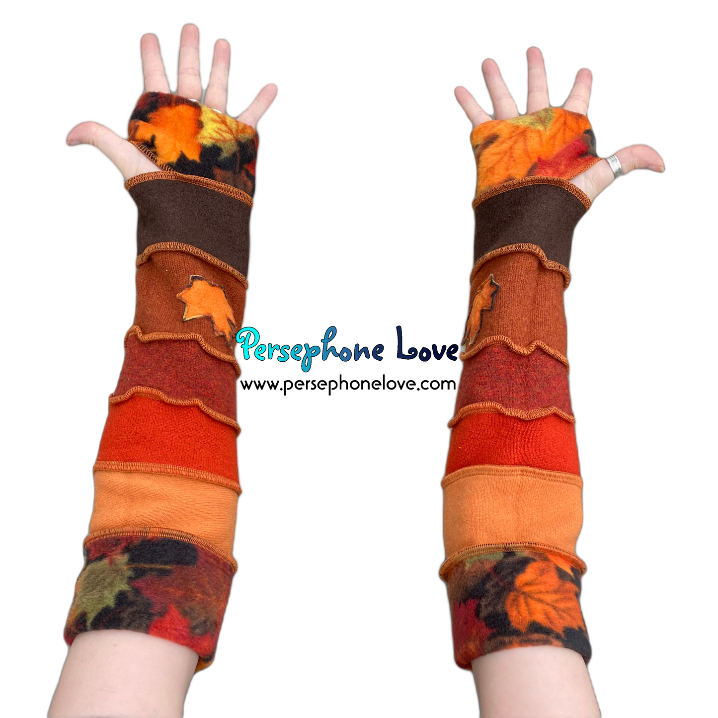 Katwise-inspired felted 100% cashmere arm warmers-1614