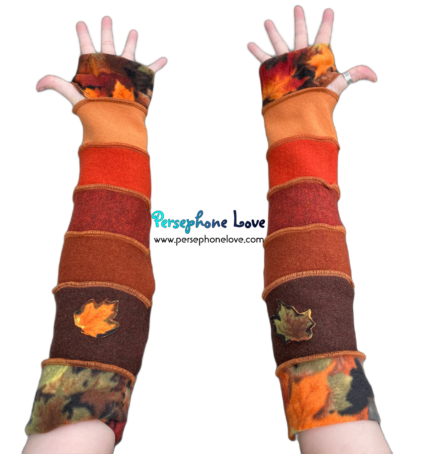 Katwise-inspired felted 100% cashmere arm warmers-1615