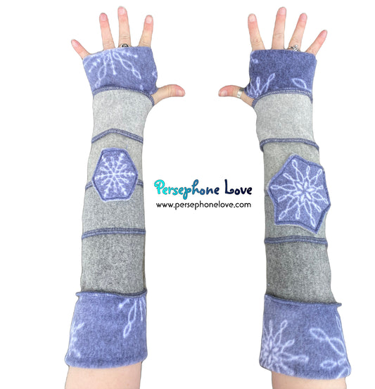 Katwise-inspired felted 100% cashmere arm warmers-1646