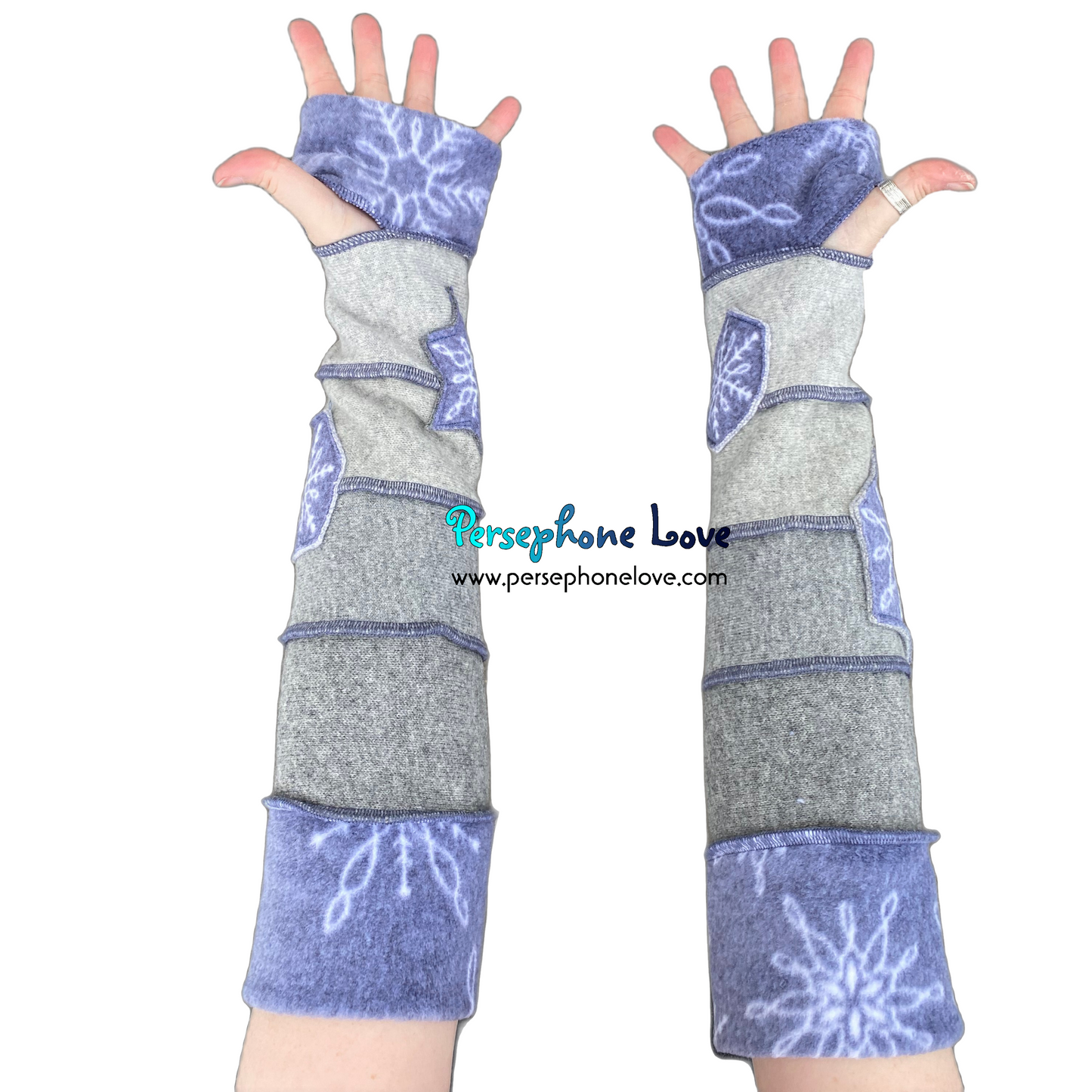 Katwise-inspired felted 100% cashmere arm warmers-1646