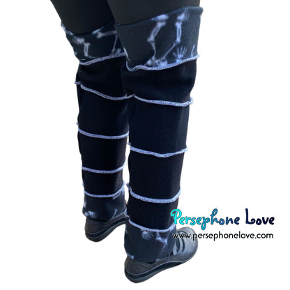Katwise-inspired felted black merino wool leg warmers-1783