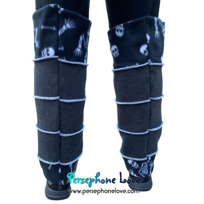 Katwise-inspired felted black merino wool leg warmers-1784