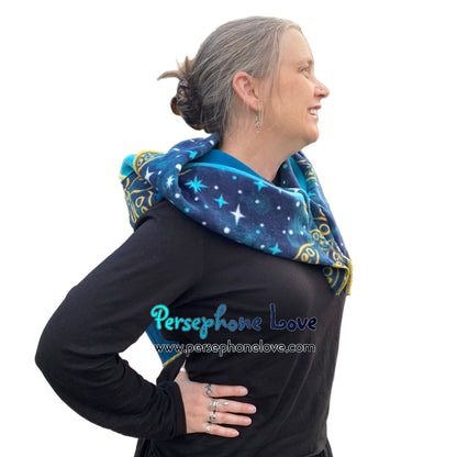 Katwise inspired felted 100% cashmere recycled sweater elf hat/hood-1826