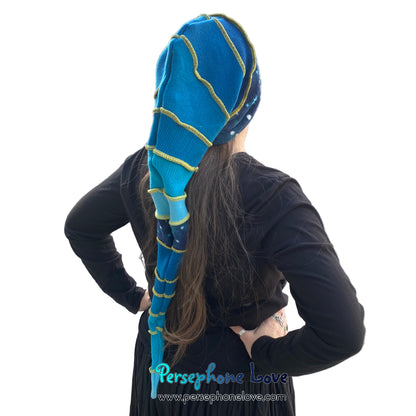 Katwise inspired felted 100% cashmere/fleece recycled sweater elf hat-1833