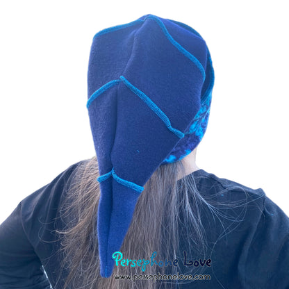 Katwise inspired felted 100% cashmere/fleece recycled sweater elf hat-1857