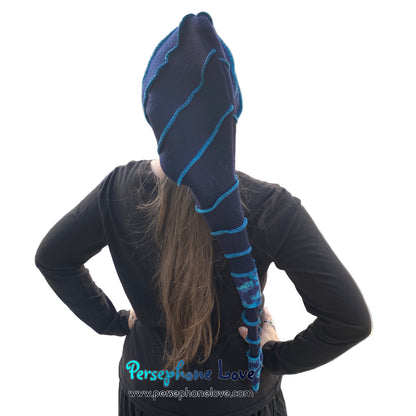 Katwise inspired felted 100% cashmere/fleece recycled sweater elf hat-1859