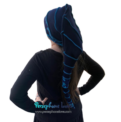 Katwise inspired felted 100% cashmere/fleece recycled sweater elf hat-1859