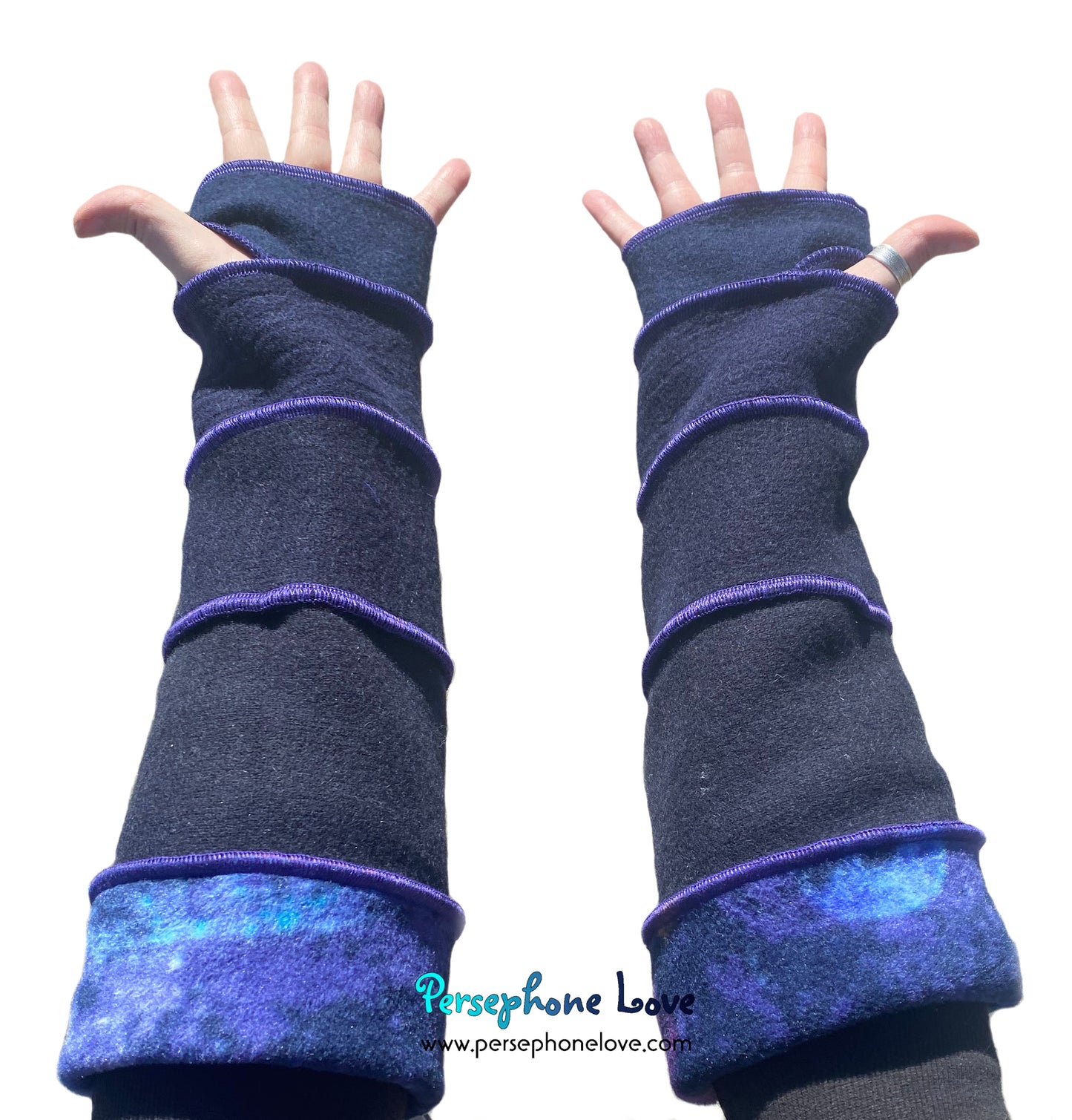 Katwise-inspired felted cashmere arm warmers-1561