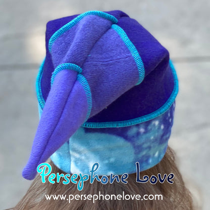Katwise inspired purple lavender 100% felted cashmere/fleece galaxy pixie elf hat-1446