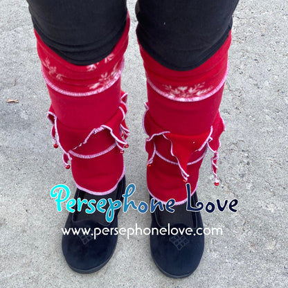 Katwise-inspired red 100% felted cashmere leg warmers-1472